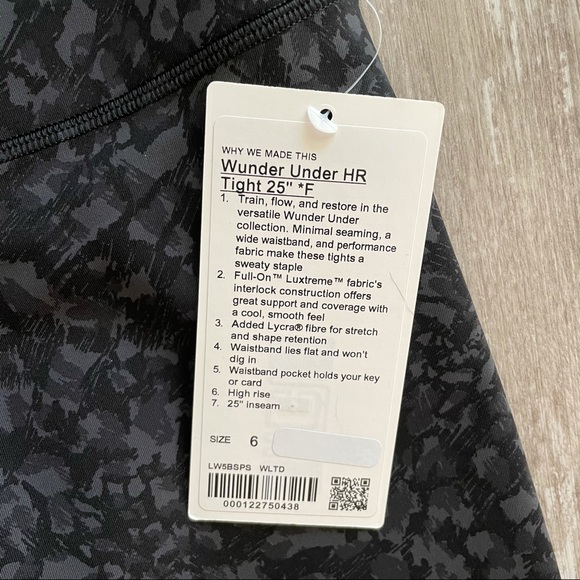 $4.99 Shipping! Lululemon WU HR Tight 25" Lux - Picture 4 of 7